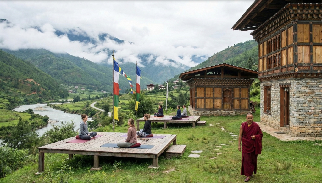 The Kingdom of Happiness: Bhutan Mindfulness Retreat - Slide 1